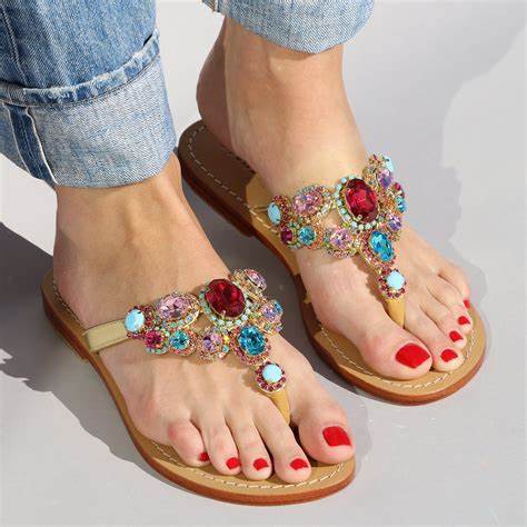 Jeweled sandals