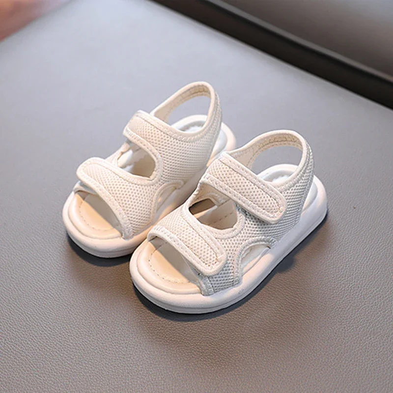 white toddler sandals